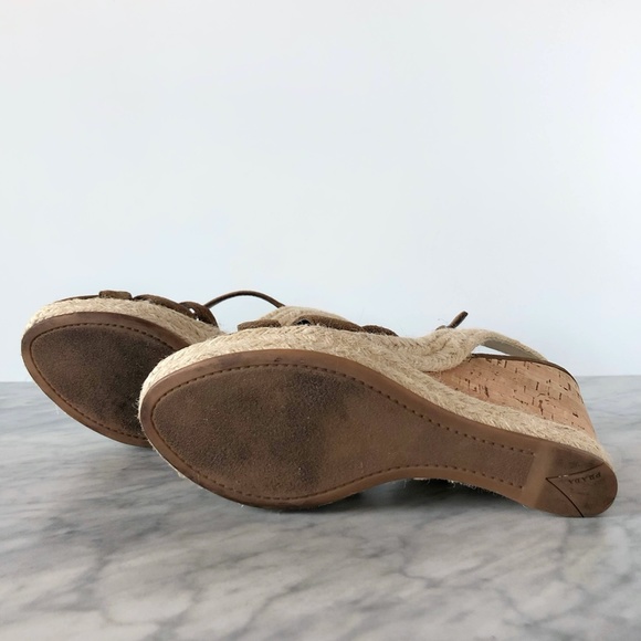 Prada Wedge Espadrilles Size 7, Brown Suede - Picture 6 of 7